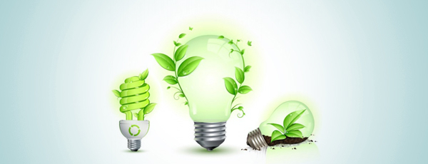 lampen met planten die er op groeien, groene energie 