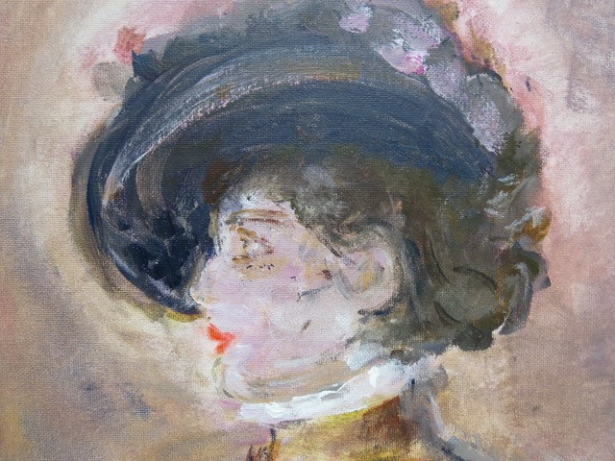 schilderij portret dame victoriaanse tijd